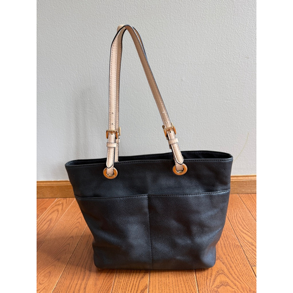 Michael Kors Black and Tan Tote Purse EUC - Picture 2 of 8